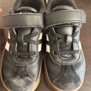 Adidas Kids Black and White Sneakers